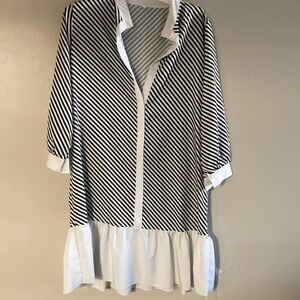 Large midi stripe dress